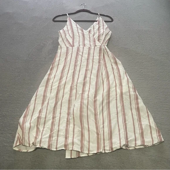 White Closet striped wrap dress size XS new with tags - Picture 3 of 10